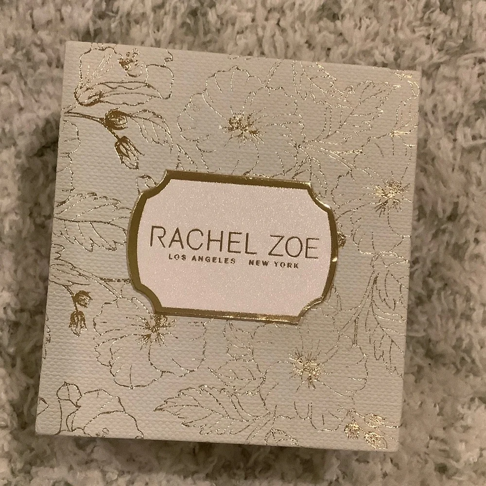 Rachel Zoe 14kt Gold Plated Sterling Silver Pearl Heart Earrings NWT Boxed - Picture 13 of 16